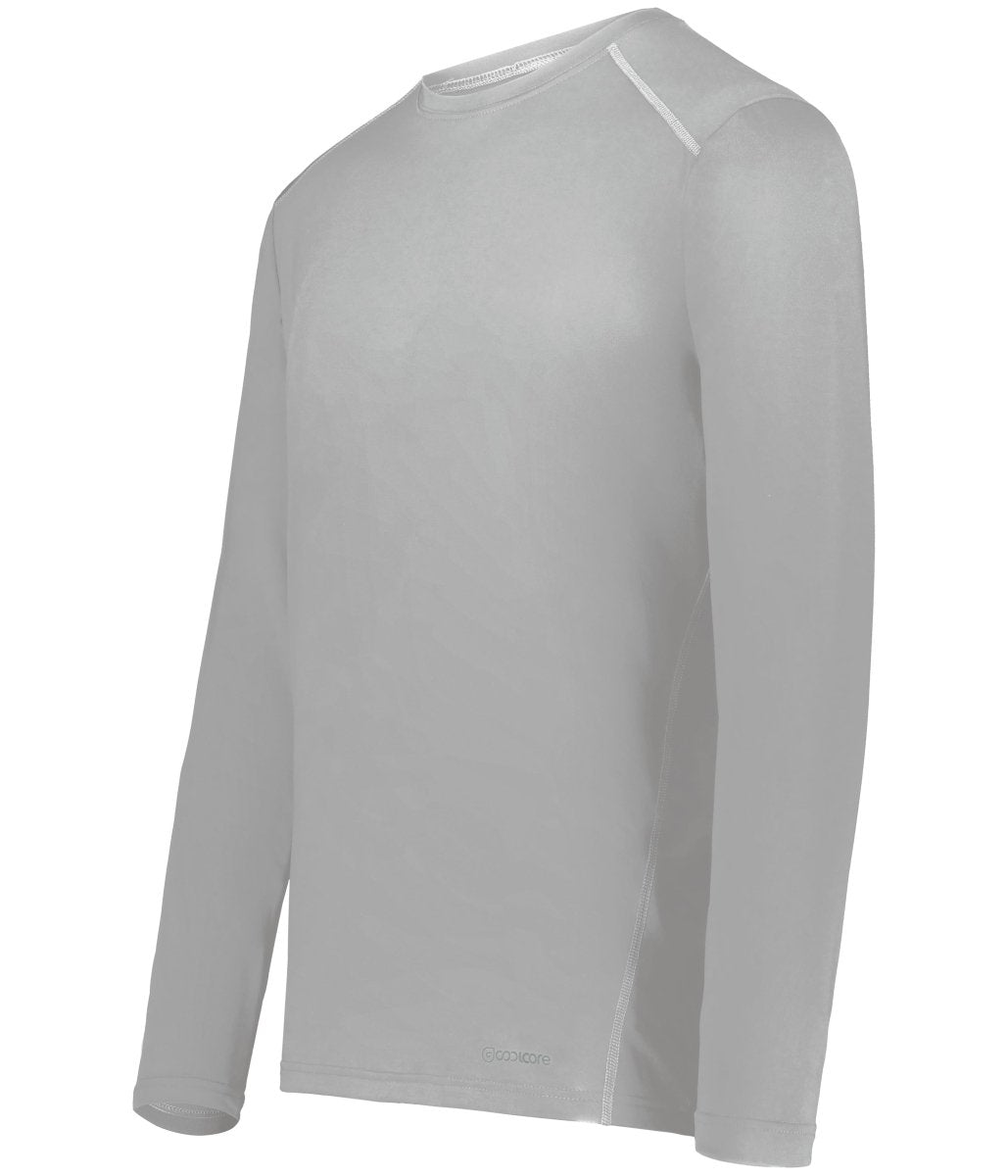 Holloway Essential Long Sleeve Tee Powered by Coolcore® 222138 ATHLETIC GREY S