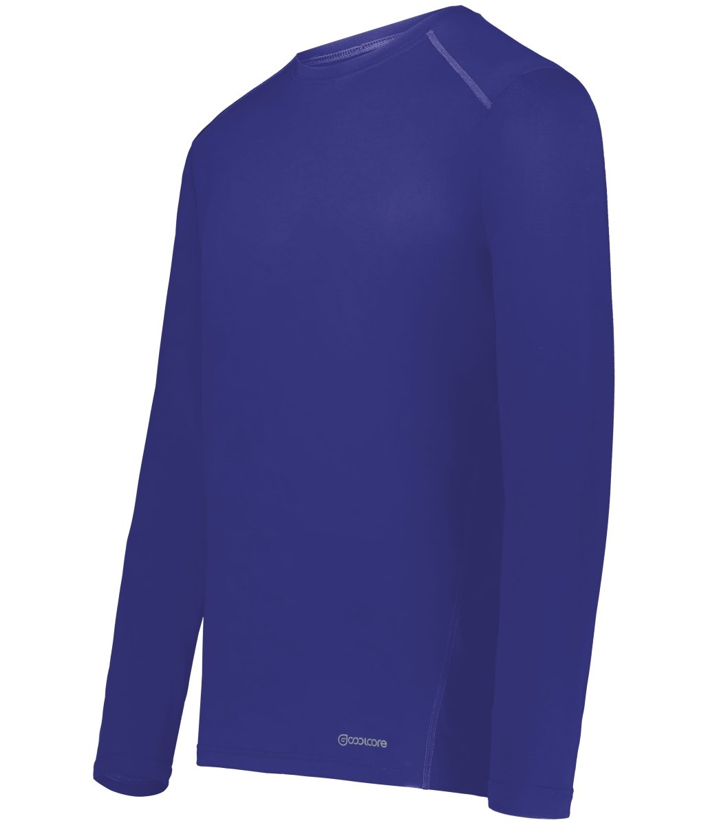 Holloway Essential Long Sleeve Tee Powered by Coolcore® 222138 PURPLE (HLW) S