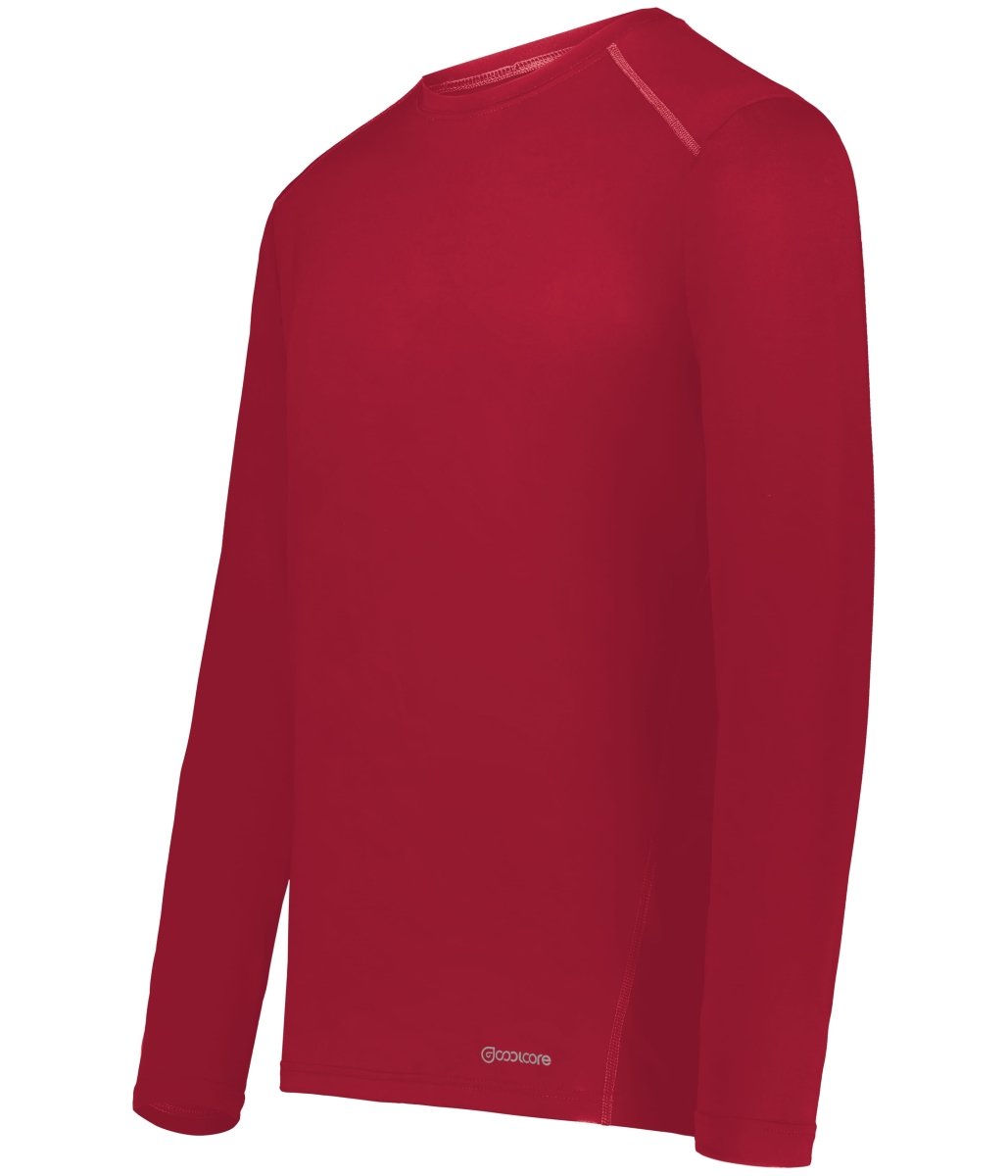 Holloway Essential Long Sleeve Tee Powered by Coolcore® 222138 SCARLET S