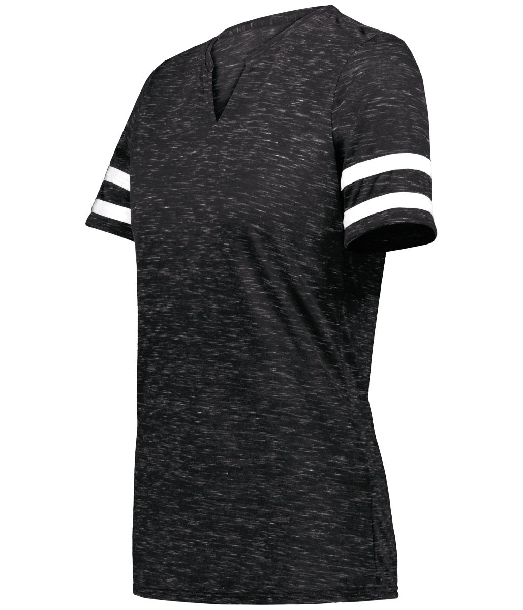 Holloway Girls Monterey Tee 223345 BLACK HEATHER/WHITE S