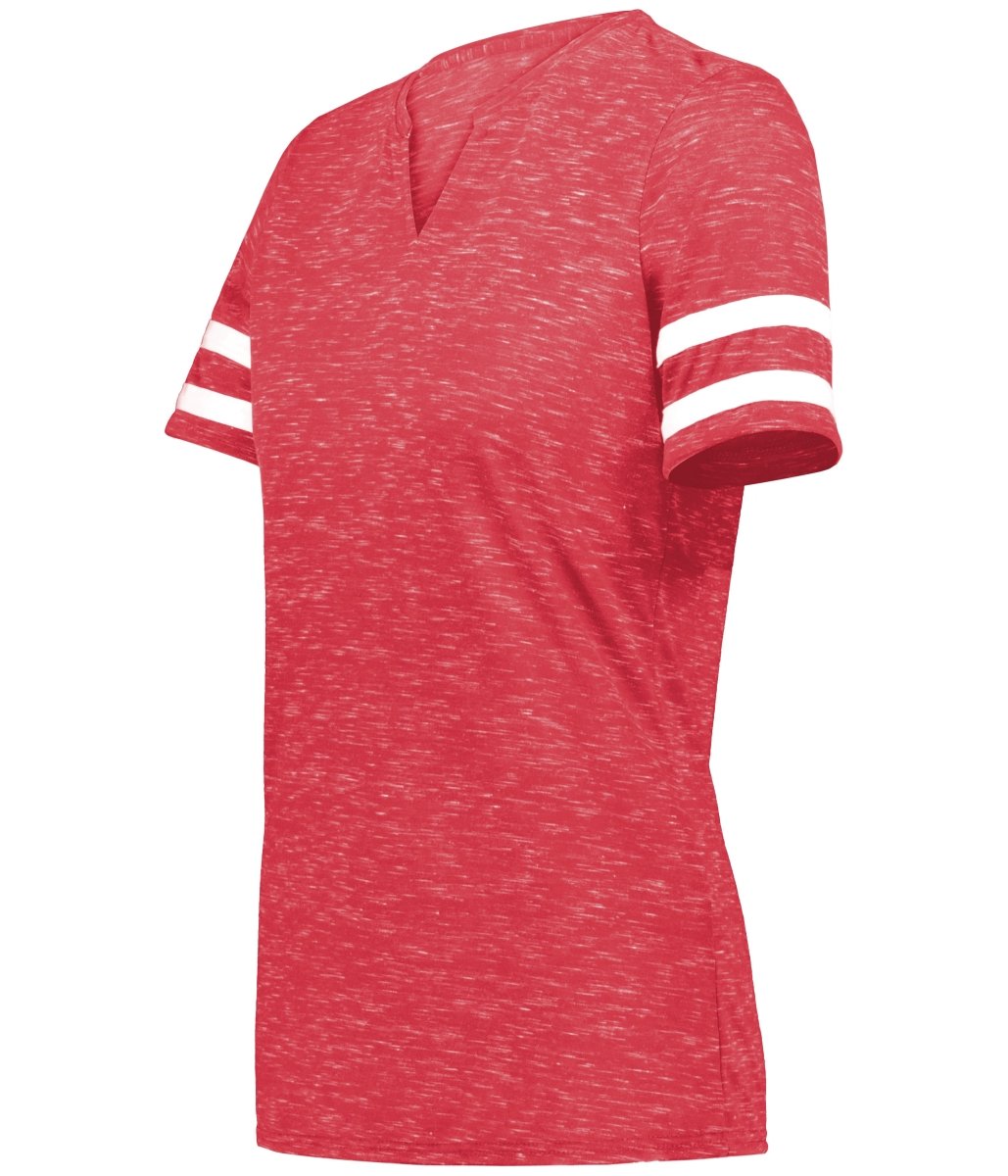 Holloway Girls Monterey Tee 223345 SCARLET HEATHER/WHITE S