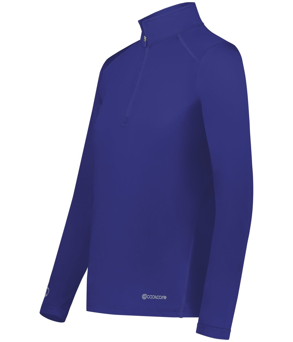 Holloway Ladies 1/4 Zip Pullover Powered by Coolcore® 222340 PURPLE (HLW) S