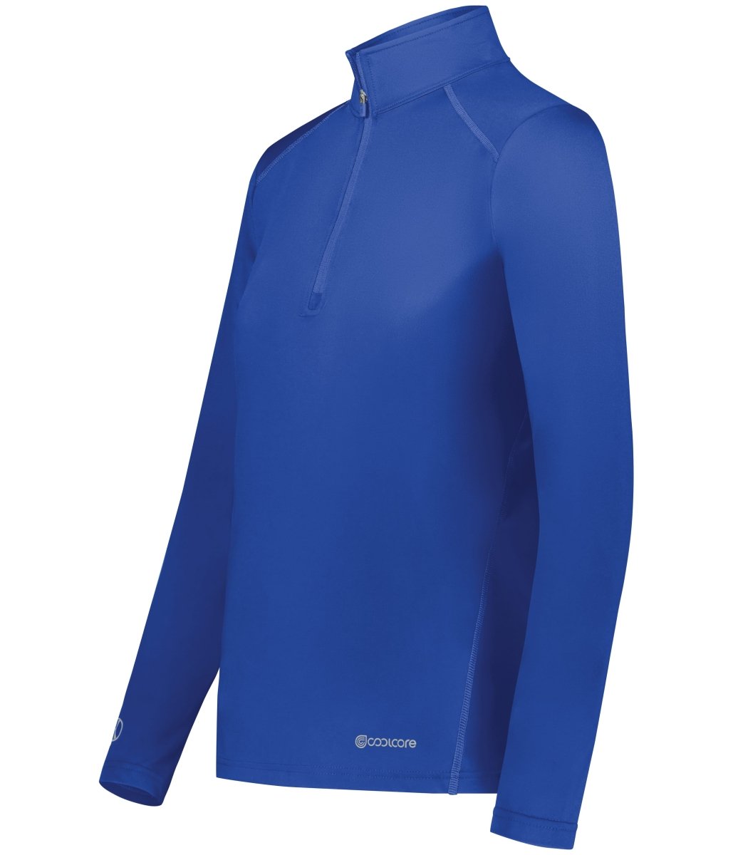 Holloway Ladies 1/4 Zip Pullover Powered by Coolcore® 222340 ROYAL S
