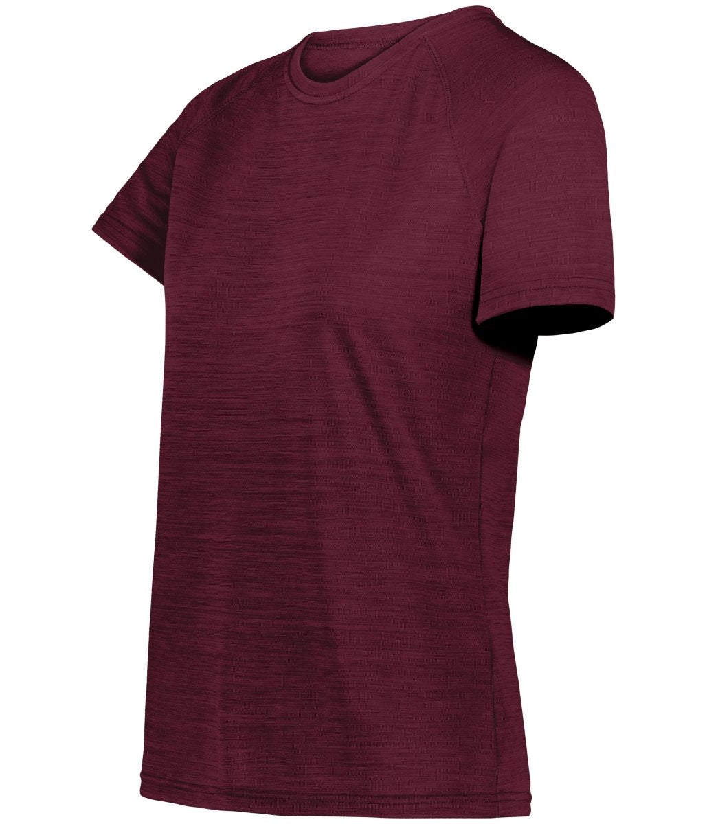 Holloway LADIES ALL - PRO TEE 222754 MAROON HEATHER S