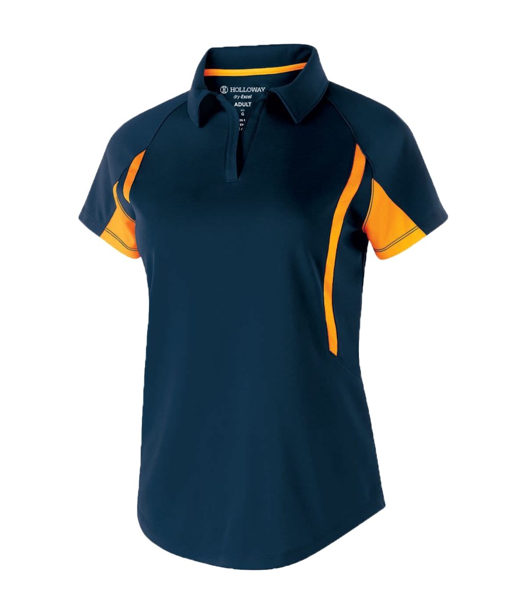 Holloway Ladies Avenger Polo 222730 NAVY/LIGHT GOLD S