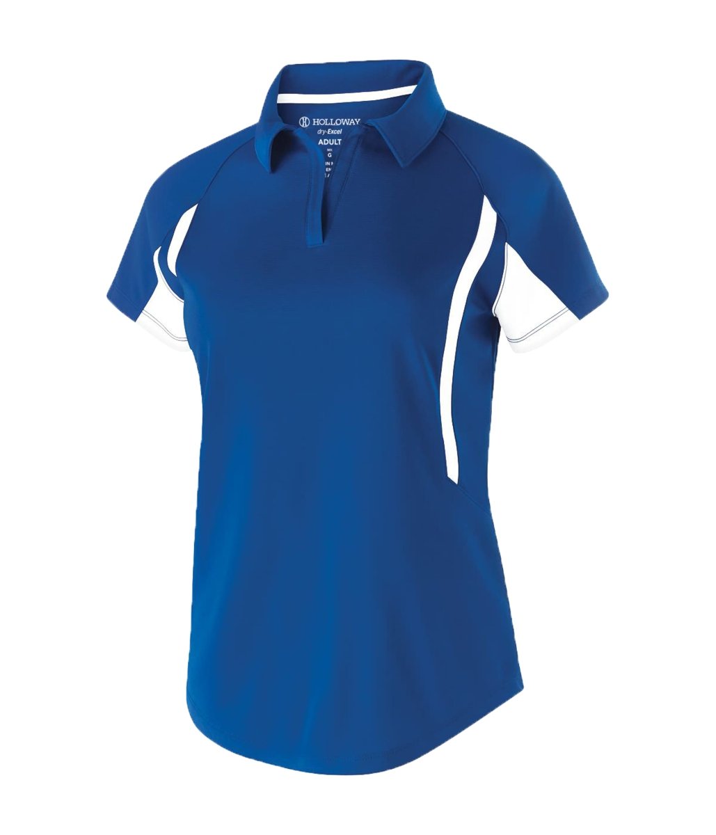 Holloway Ladies Avenger Polo 222730 ROYAL/WHITE S
