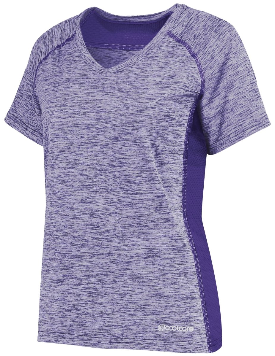 Holloway Ladies Electrify Tee Powered by Coolcore® 222771 PURPLE HEATHER S