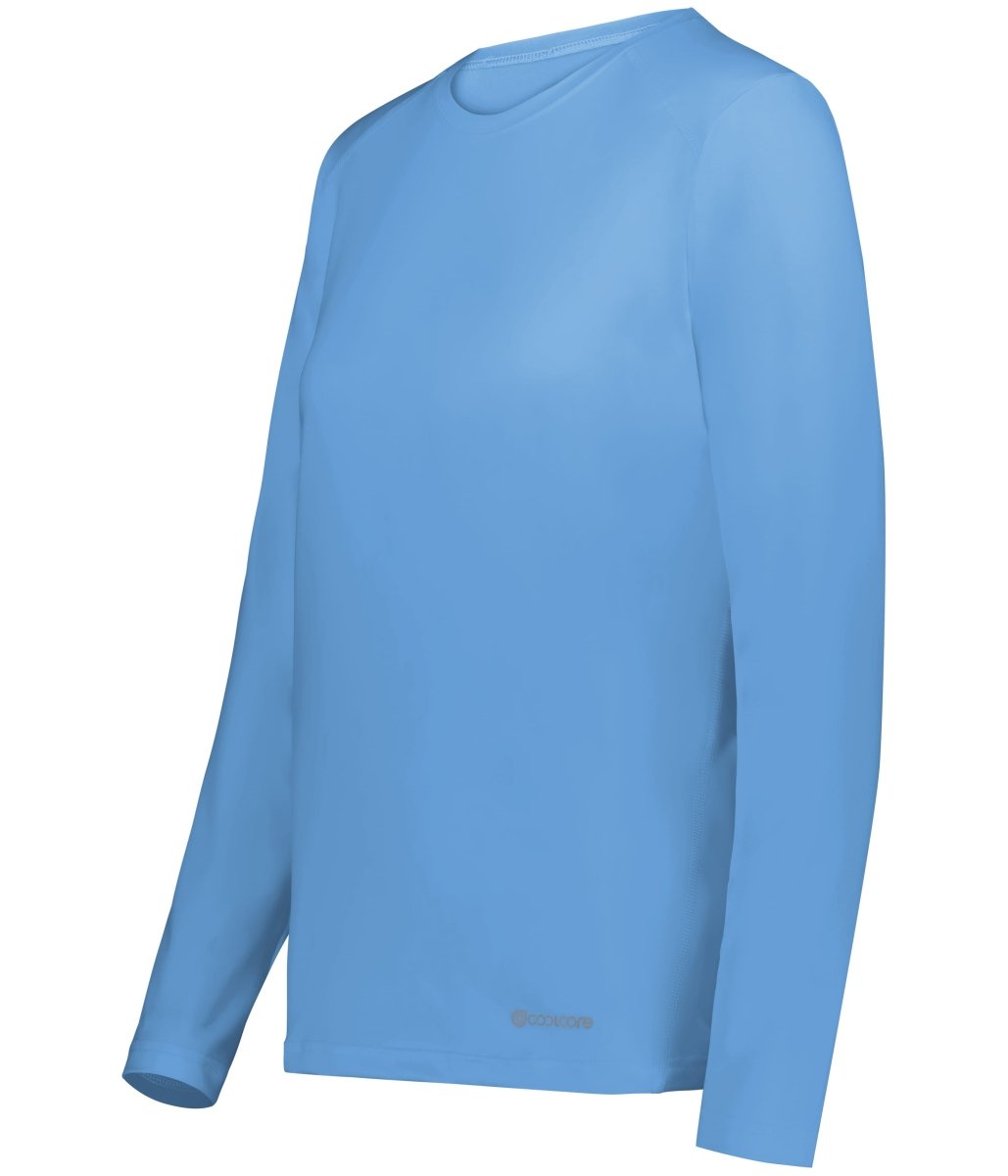Holloway Ladies Essential Long Sleeve Tee Powered by Coolcore® 222338 COLUMBIA BLUE S