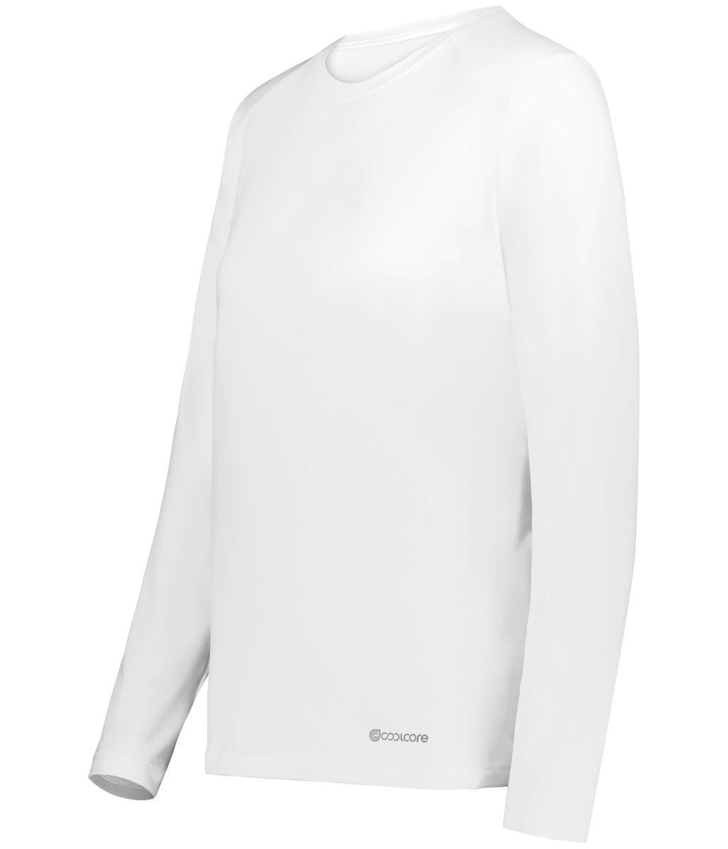 Holloway Ladies Essential Long Sleeve Tee Powered by Coolcore® 222338 WHITE S
