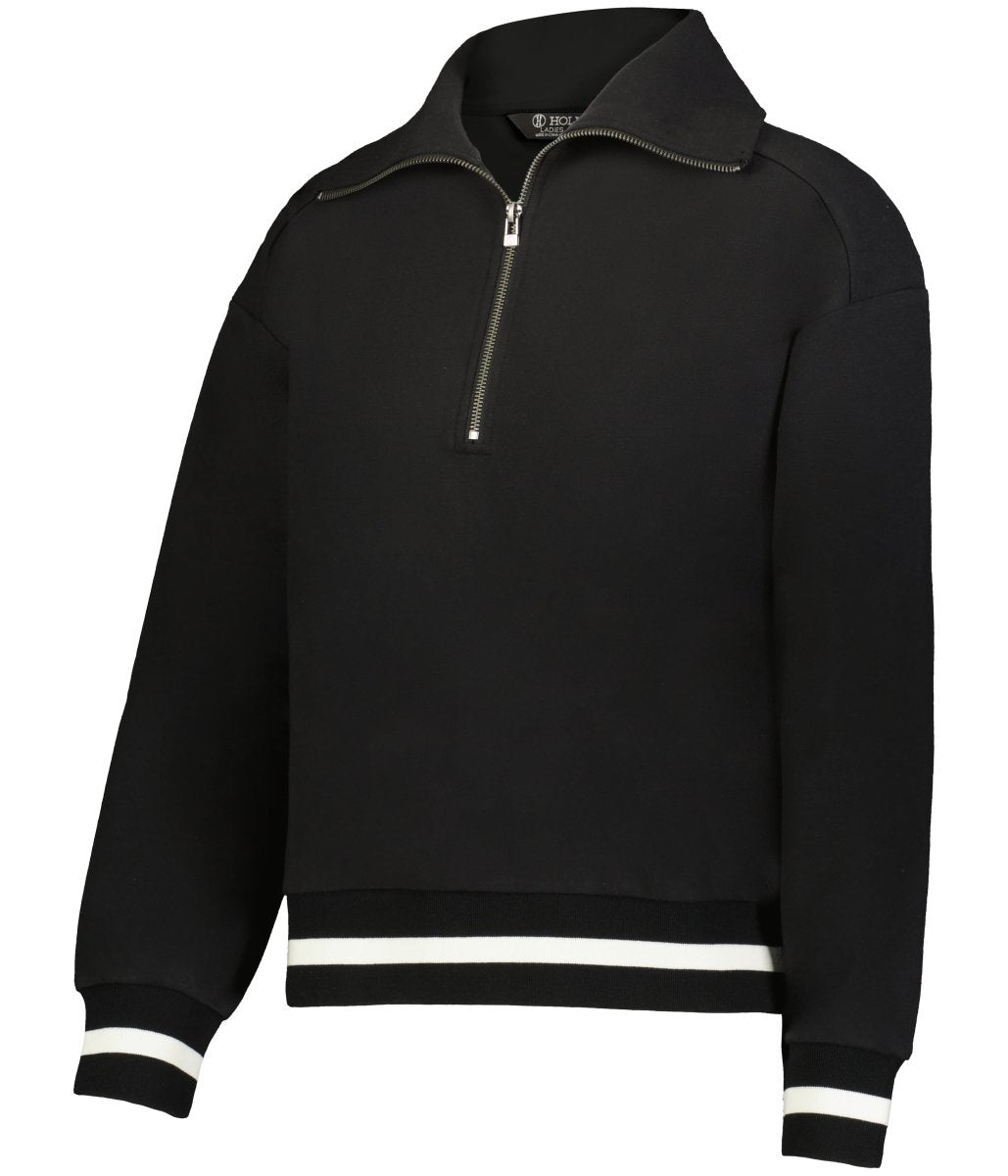 Holloway LADIES HERITAGE PREP PULLOVER 223782 BLACK/VANILLA S