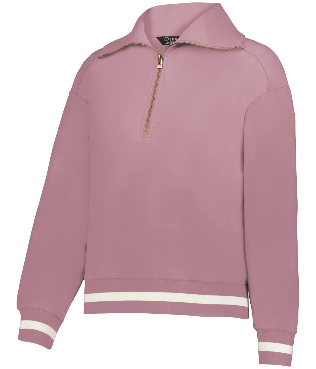 Holloway LADIES HERITAGE PREP PULLOVER 223782 ROSEWOOD/VANILLA B03N S