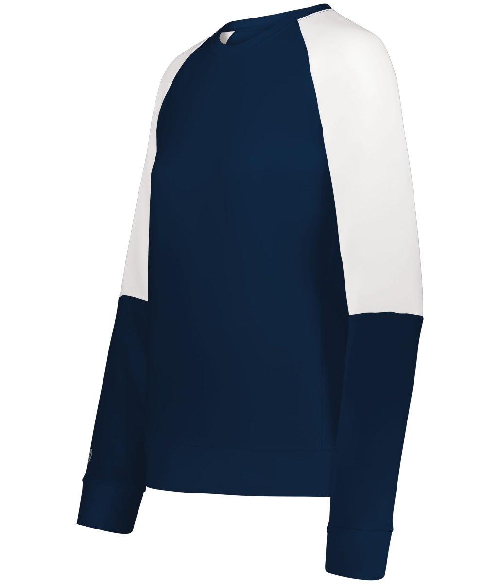 Holloway Ladies Momentum Team Fleece Crew 223725 NAVY/WHITE S