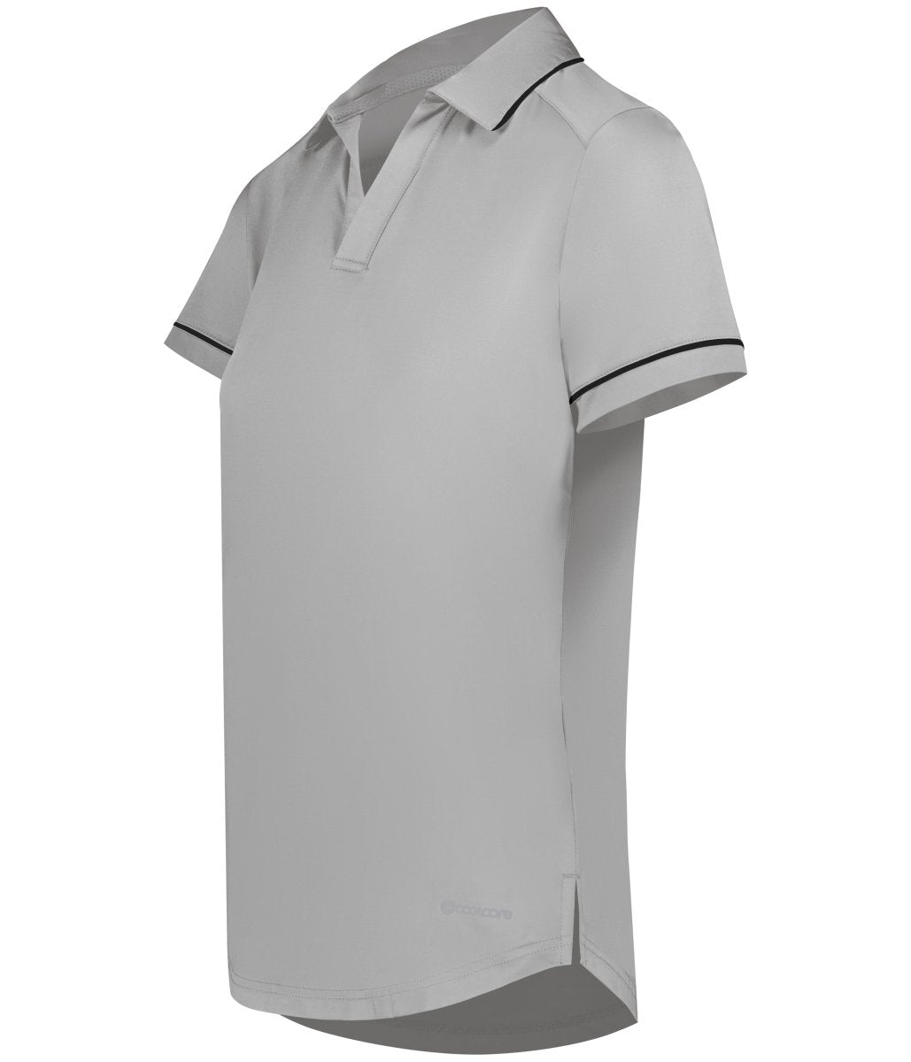 Holloway Ladies Performance Polo Powered by Coolcore® 222701 ATHLETIC GREY/BLACK S