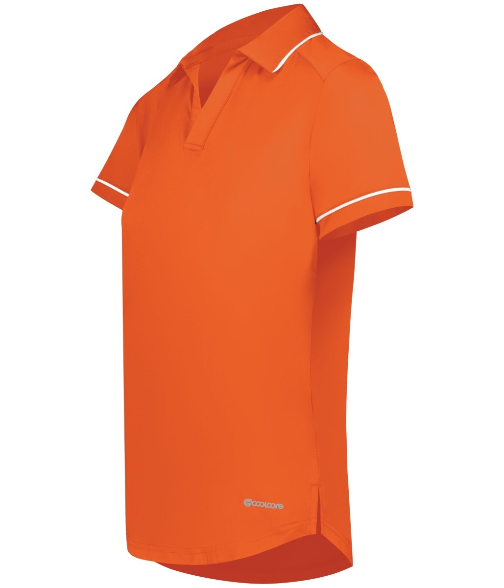 Holloway Ladies Performance Polo Powered by Coolcore® 222701 ORANGE/WHITE S