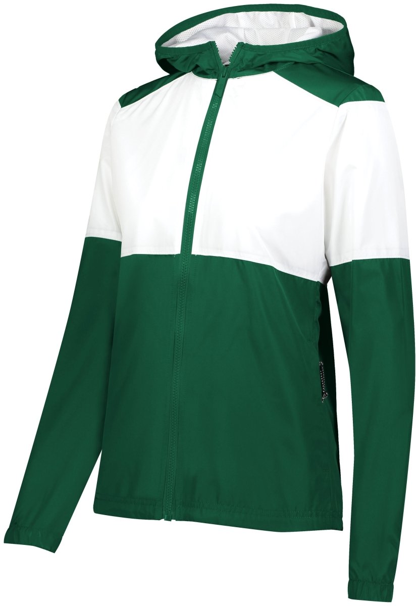 Holloway Ladies SeriesX Hooded Jacket 229728 DARK GREEN/WHITE S