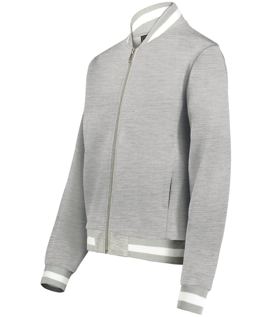 Holloway Ladies V - Street Full Zip Jacket 223747 ATHLETIC HEATHER/WHITE S