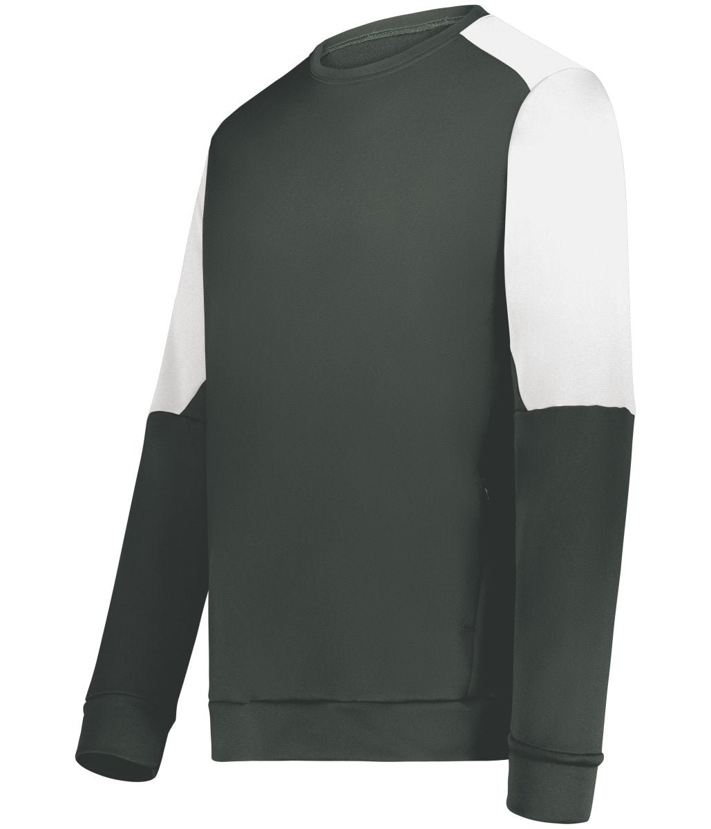 Holloway Momentum Team Fleece Crew 223525 IRON/WHITE S