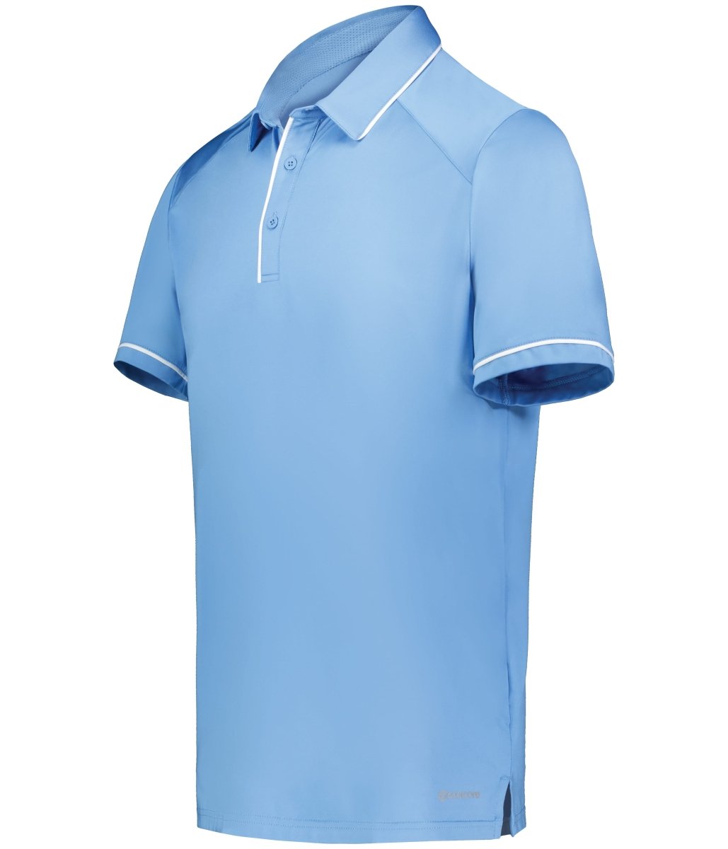 Holloway Performance Polo Powered by Coolcore® 222518 COLUMBIA BLUE/WHITE S