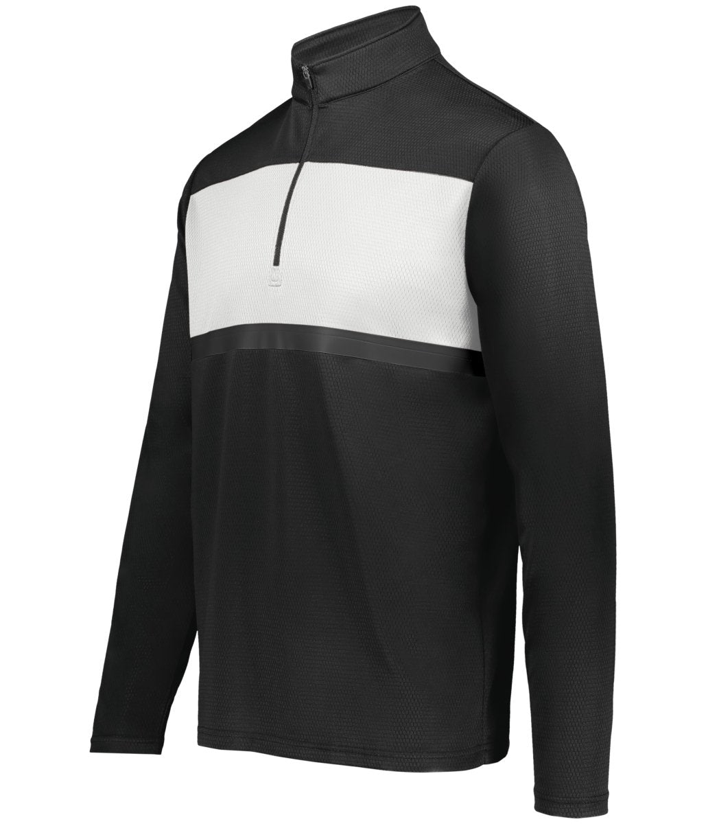 Holloway Prism Bold 1/4 Zip Pullover 222591 CARBON/WHITE S