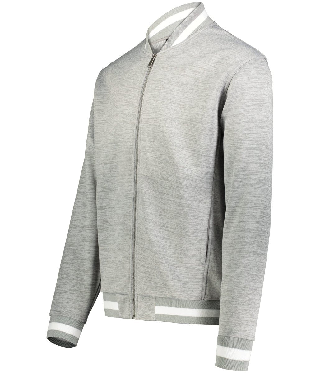 Holloway V - Street Full Zip Jacket 223547 ATHLETIC HEATHER/WHITE S