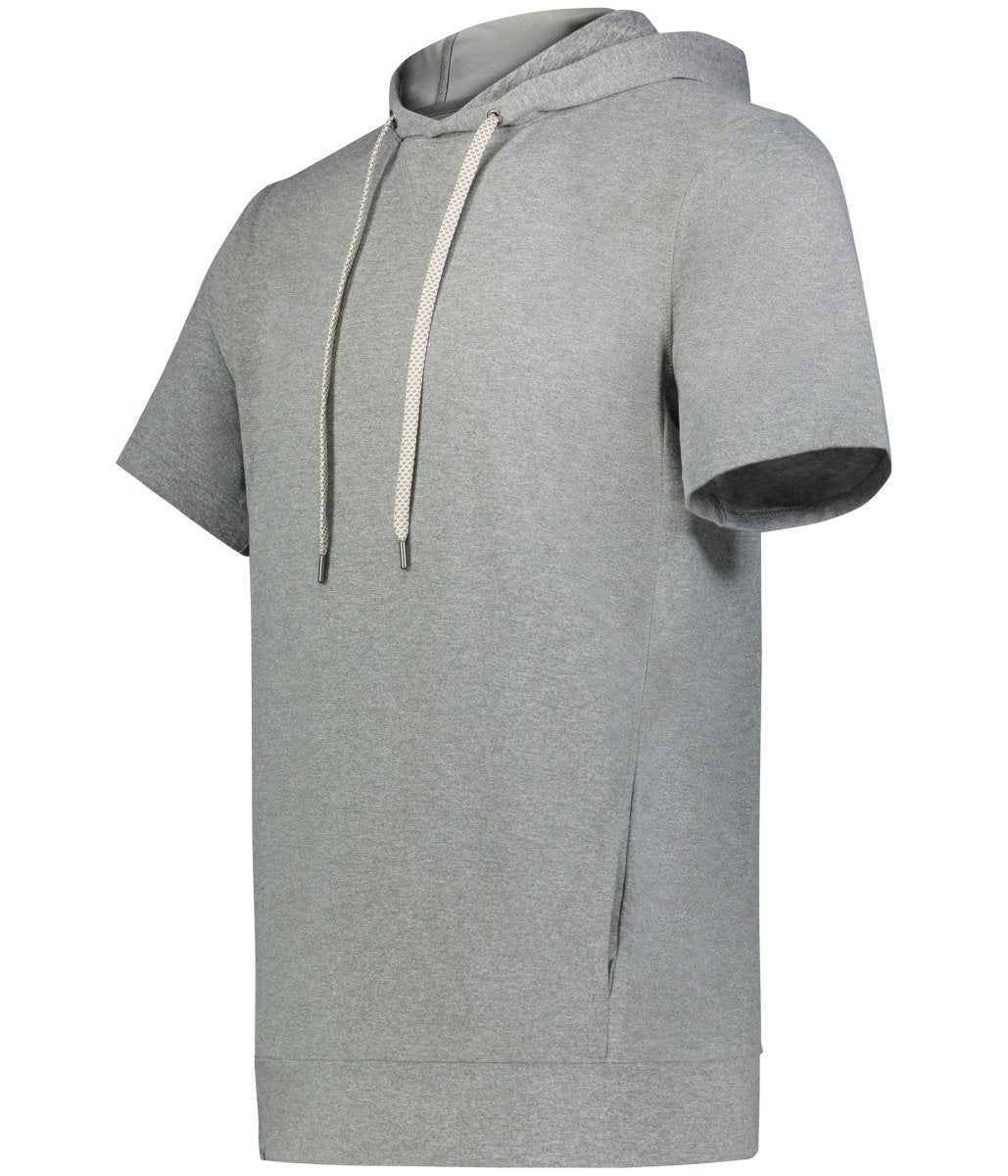 Holloway Ventura Soft Knit Short Sleeve Hoodie 222505 GREY HEATHER S