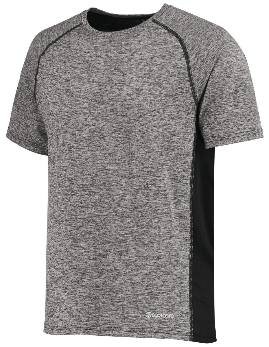 Holloway Youth Electrify Tee Powered by Coolcore® 222671 BLACK HEATHER S