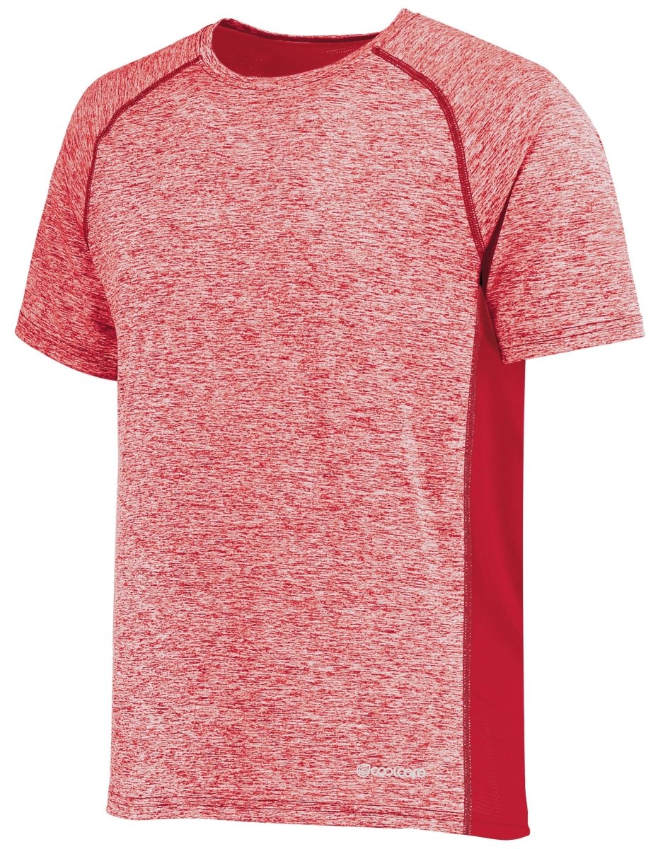 Holloway Youth Electrify Tee Powered by Coolcore® 222671 SCARLET HEATHER S