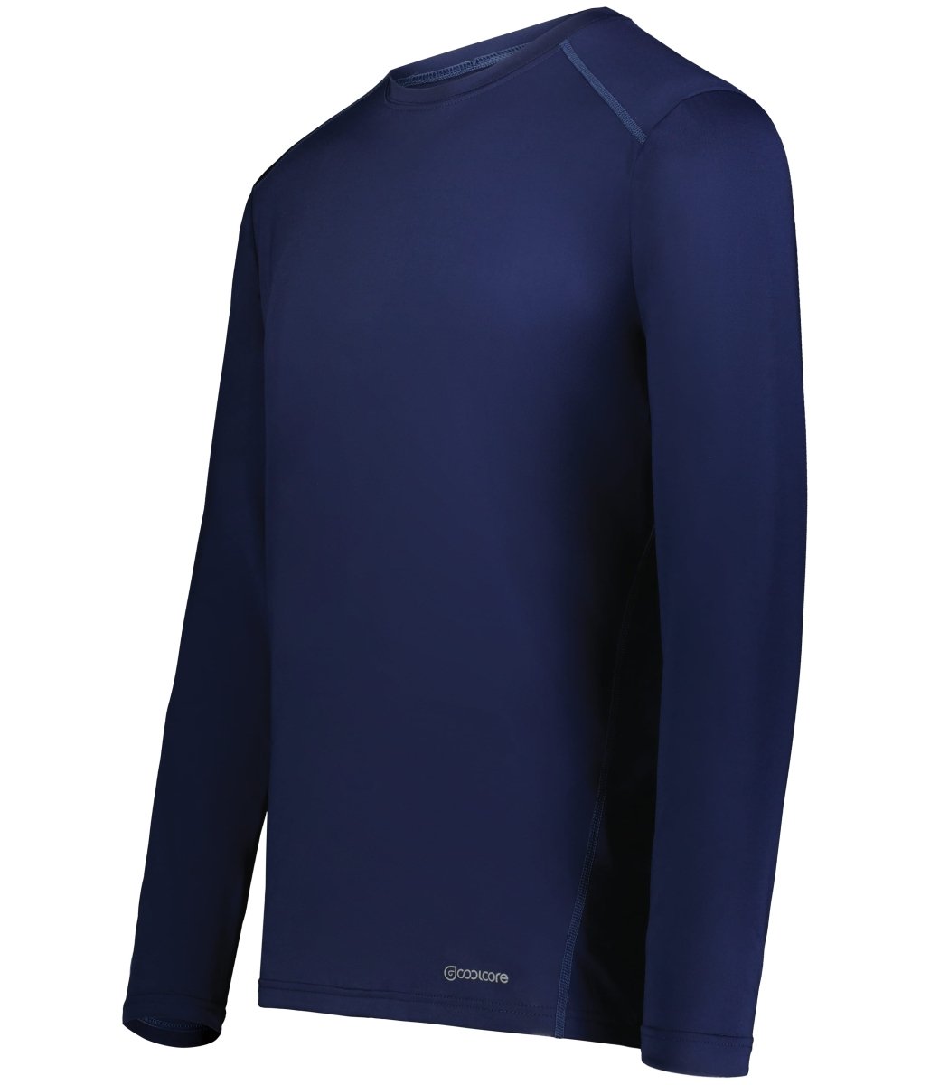 Holloway Youth Essential Long Sleeve Tee Powered by Coolcore® 222238 NAVY S