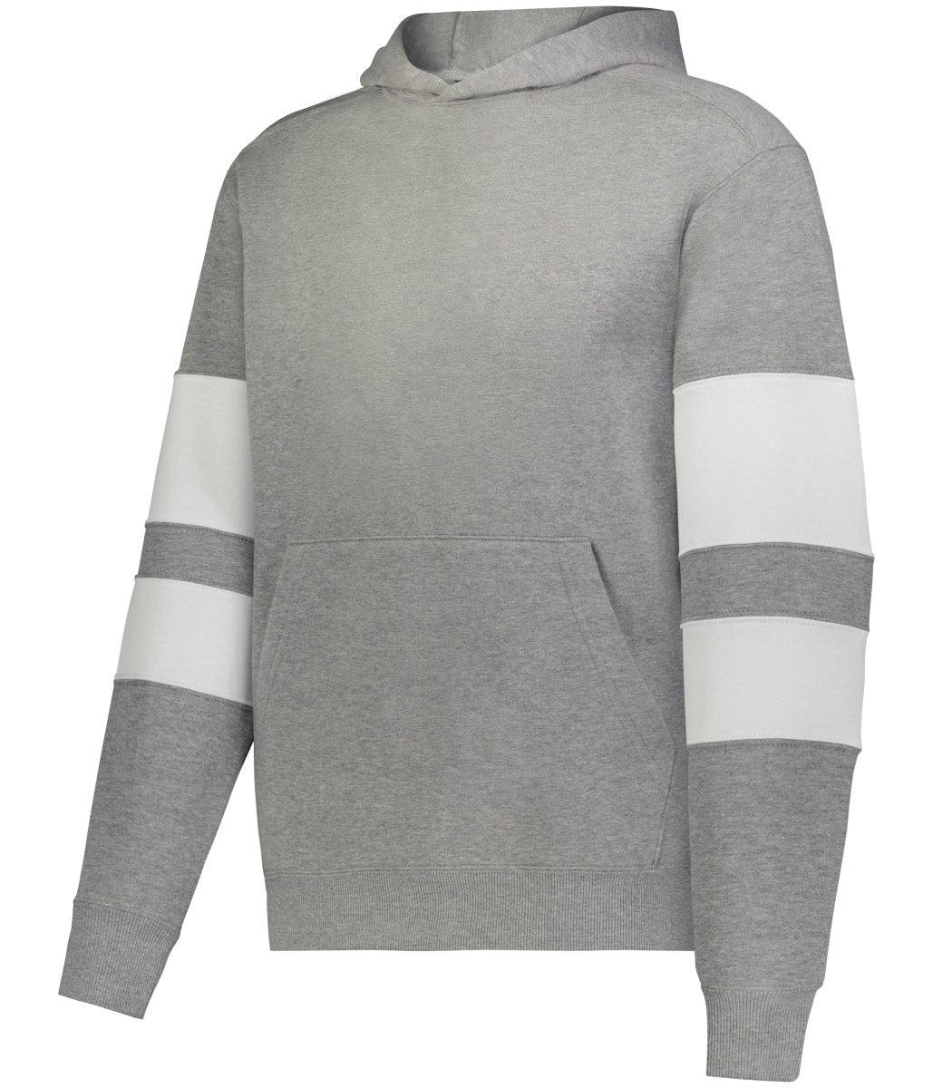 Holloway YOUTH JACKSON WAY HOODIE 229676 CHARCOAL HEATHER/WHITE S