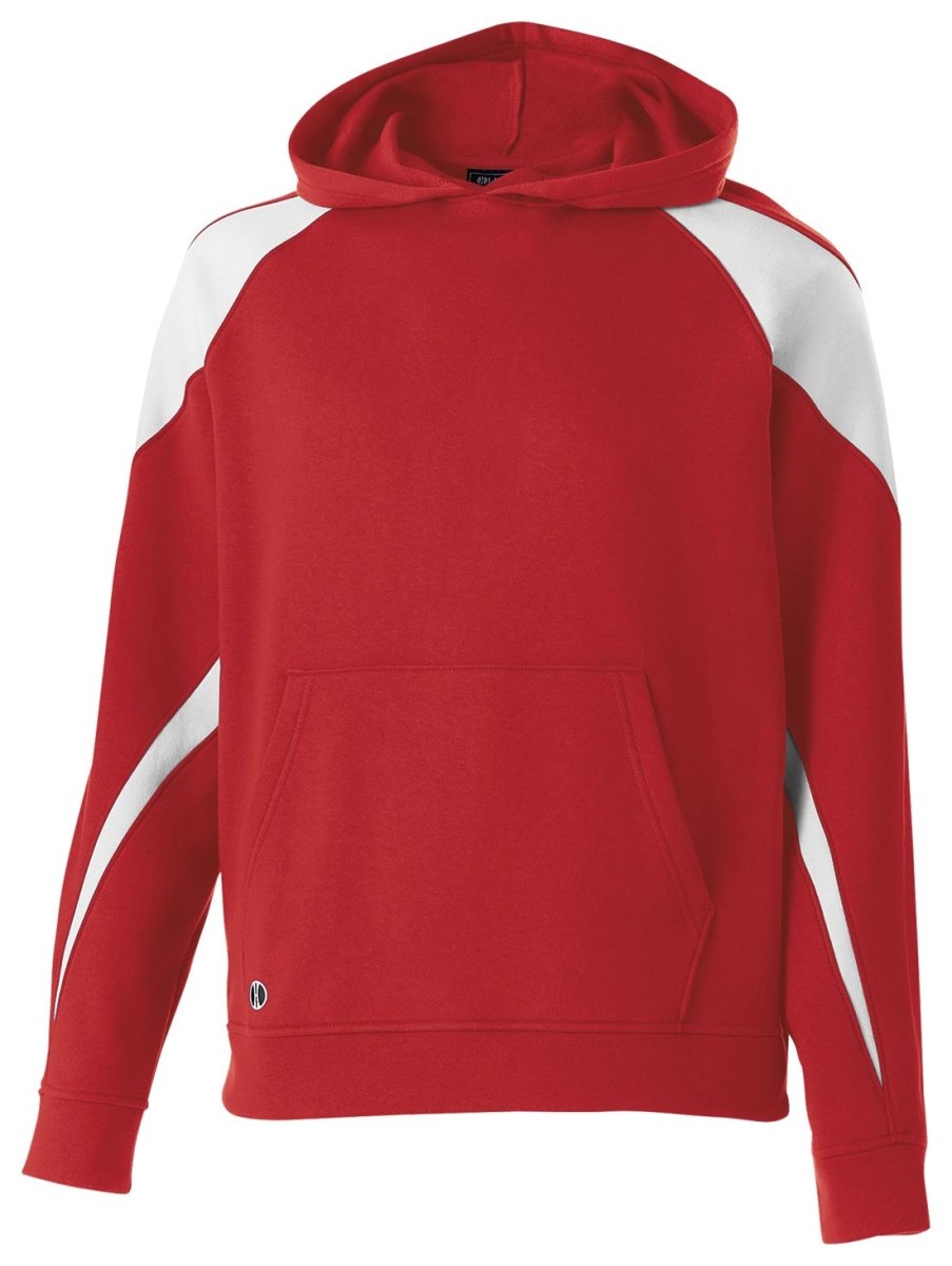 Holloway Youth Prospect Hoodie 229646 SCARLET/WHITE S