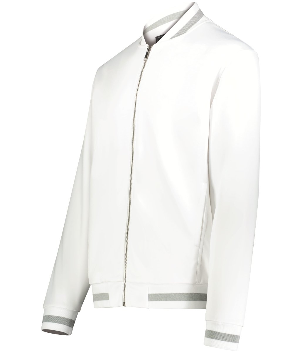 Holloway Youth V - Street Full Zip Jacket 223647 WHITE/ATHLETIC HEATHER S