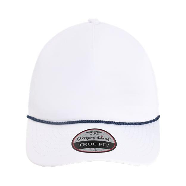 Imperial The Harrison Cap - Imperial 5054U White/ Navy Adjustable Hats