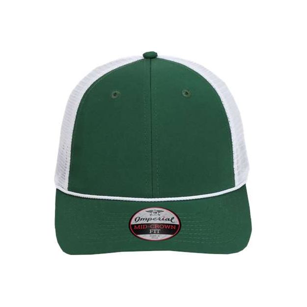 Imperial The Night Owl Performance Rope Cap - Imperial 7055 White/ White Adjustable Hats