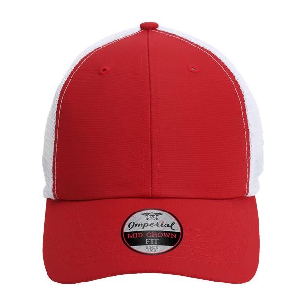 Imperial The Original Sport Mesh Cap - Imperial X210SM White/ White Adjustable Hats
