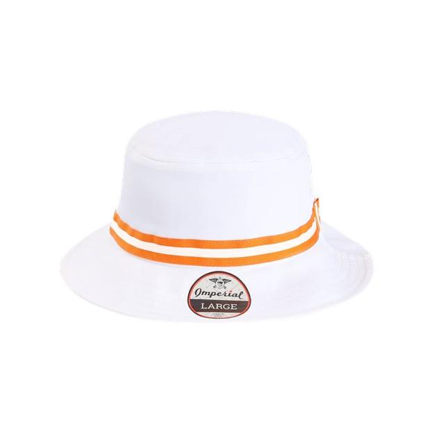 Imperial The Oxford Performance Bucket Hat - Imperial 1371P White/ Orange One Size Hats