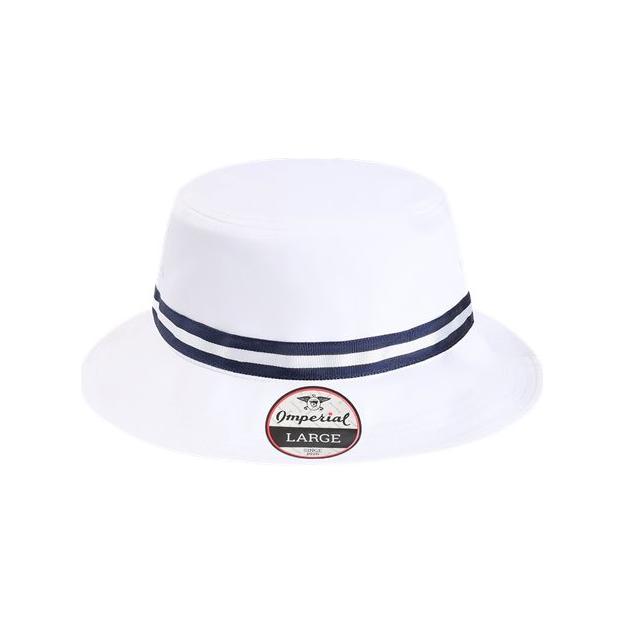 Imperial The Oxford Performance Bucket Hat - Imperial 1371P White/ Red One Size Hats