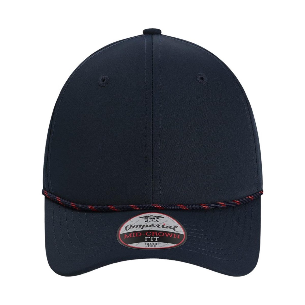Imperial The Wingman Cap - Imperial 7054 Navy/ Navy/ Red Adjustable Hats