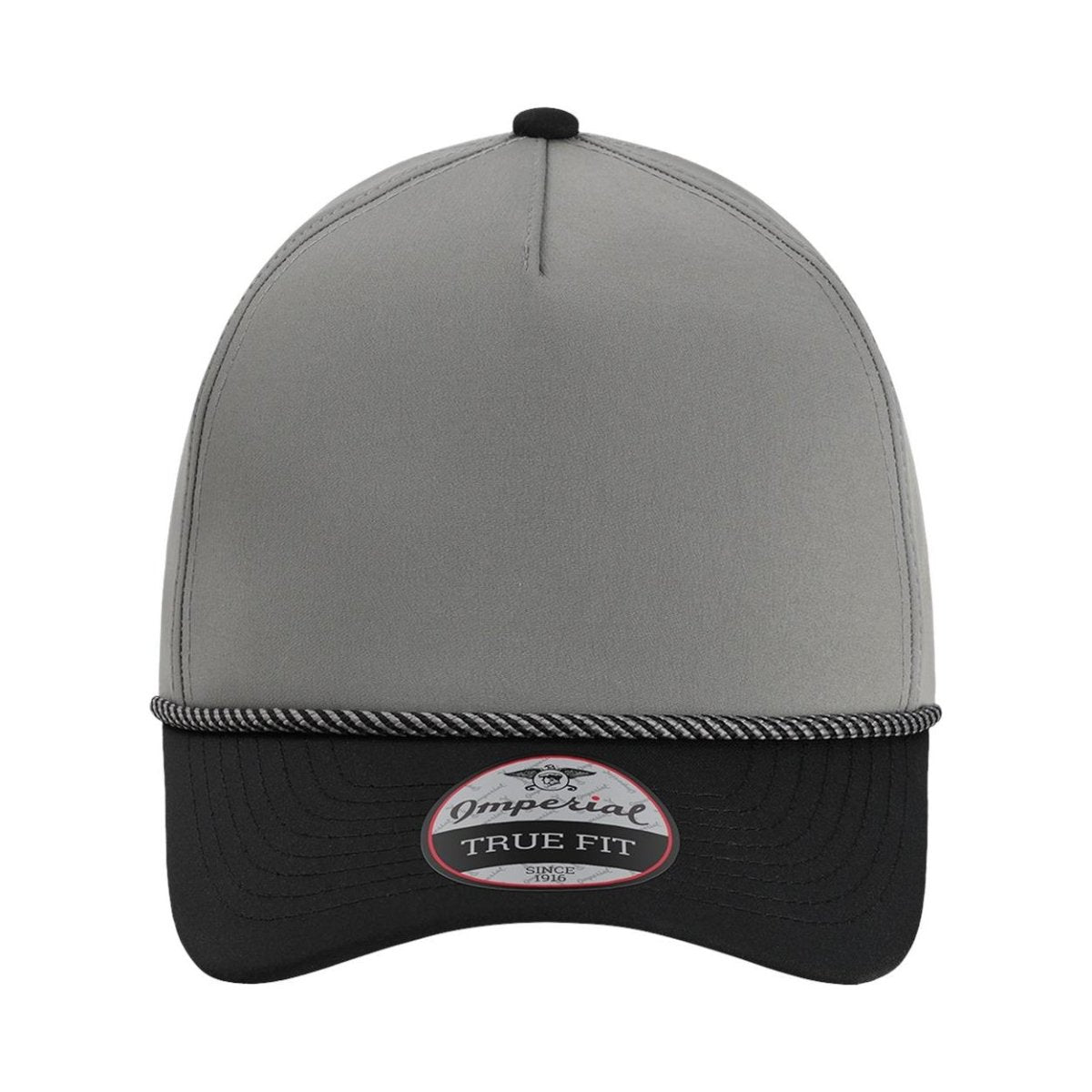 Imperial The Wrightson Cap - Imperial 5054 Grey/ Black/ Black/ Grey Adjustable Golf Caps