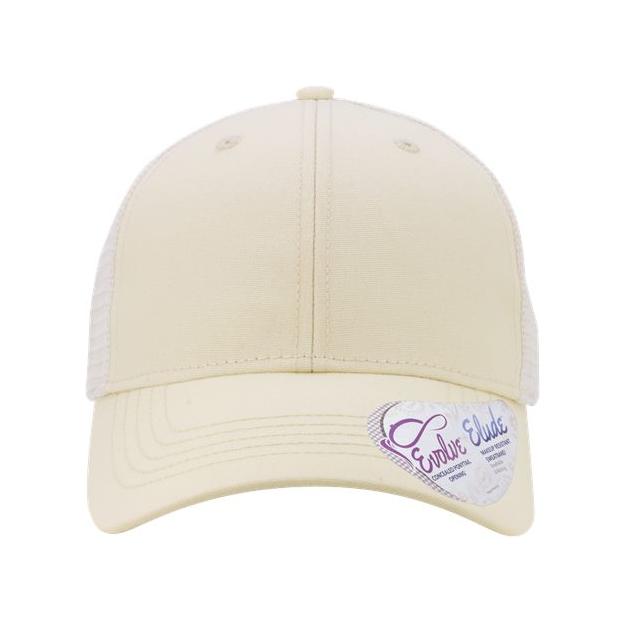 Infinity Her Women's Modern Trucker Cap - Infinity Her CHARLIE Vanilla/ White Adjustable Women's Caps