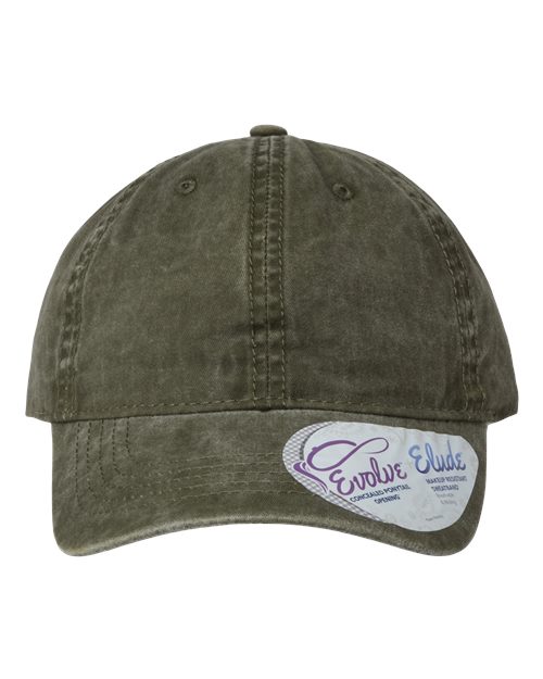 Infinity Her Women's Pigment - Dyed with Fashion Undervisor Cap - Infinity Her CASSIE Olive/ Camo Adjustable Visors