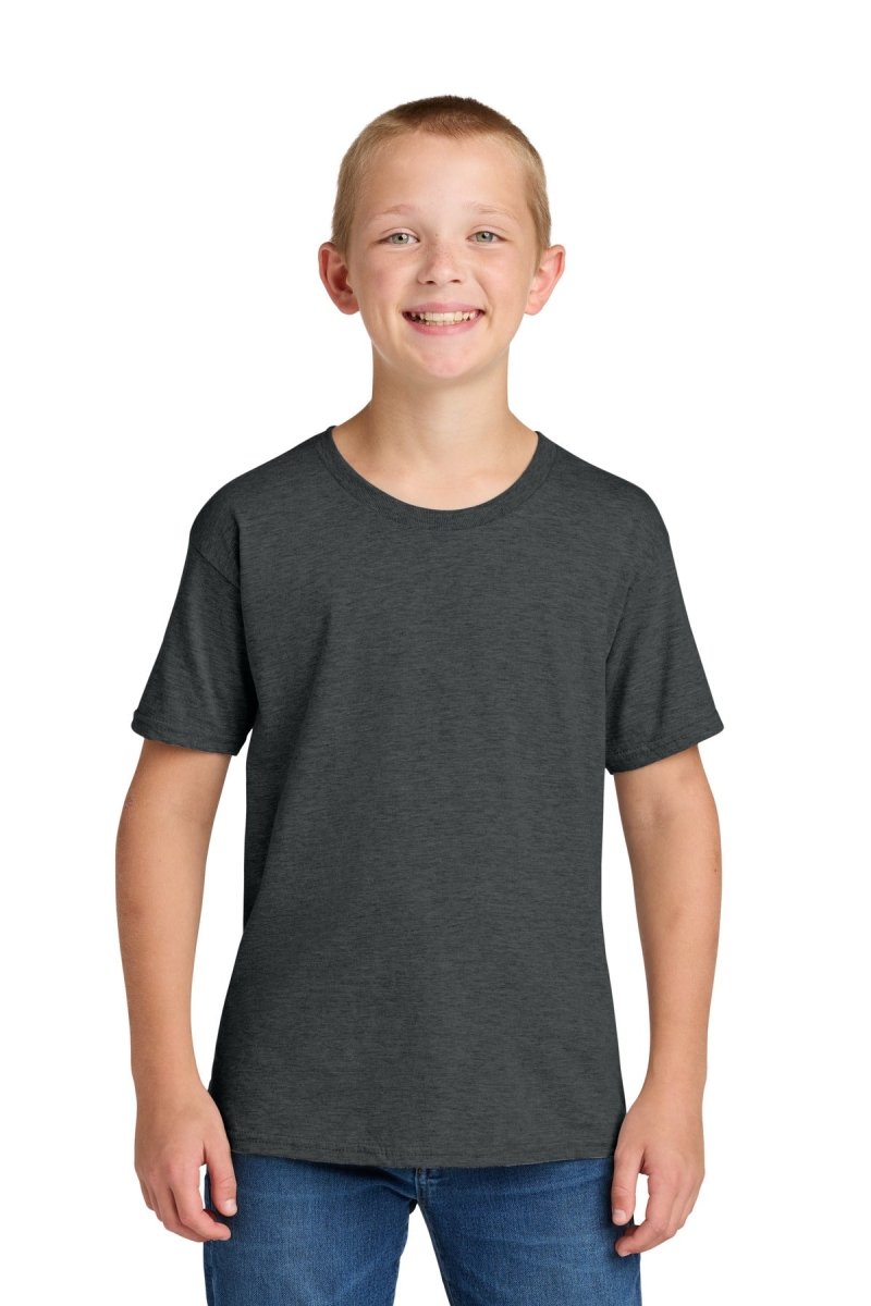 Jerzees Classics ™ Youth Cotton T-Shirt 363Y - Jerzees 363Y Black Heather XS T-Shirts