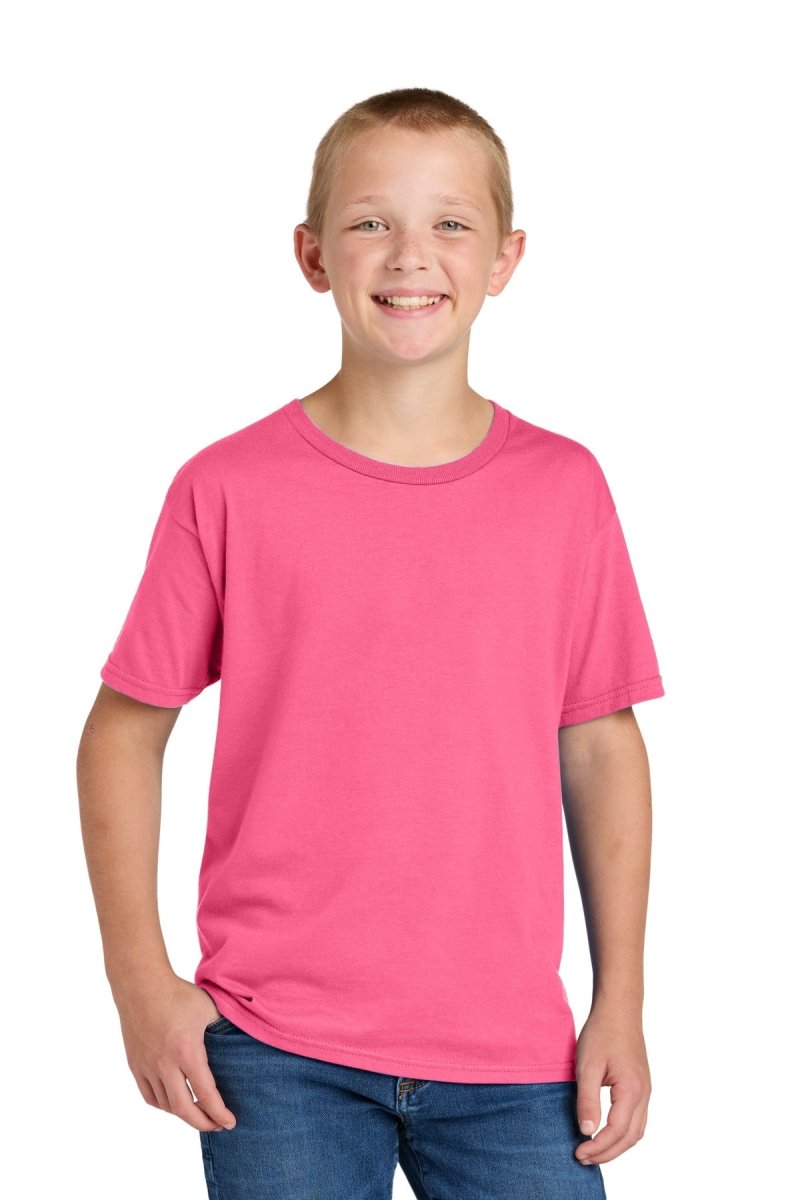 Jerzees Classics ™ Youth Cotton T-Shirt 363Y - Jerzees 363Y Neon Pink XS T-Shirts