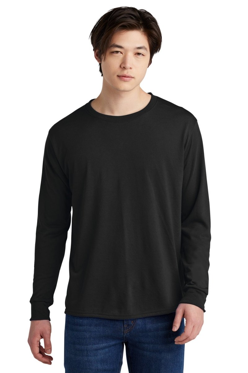 Jerzees ® Dri - Power ® 100% Polyester Long Sleeve T-Shirt 21LS - Jerzees 21LS Black S T-Shirts