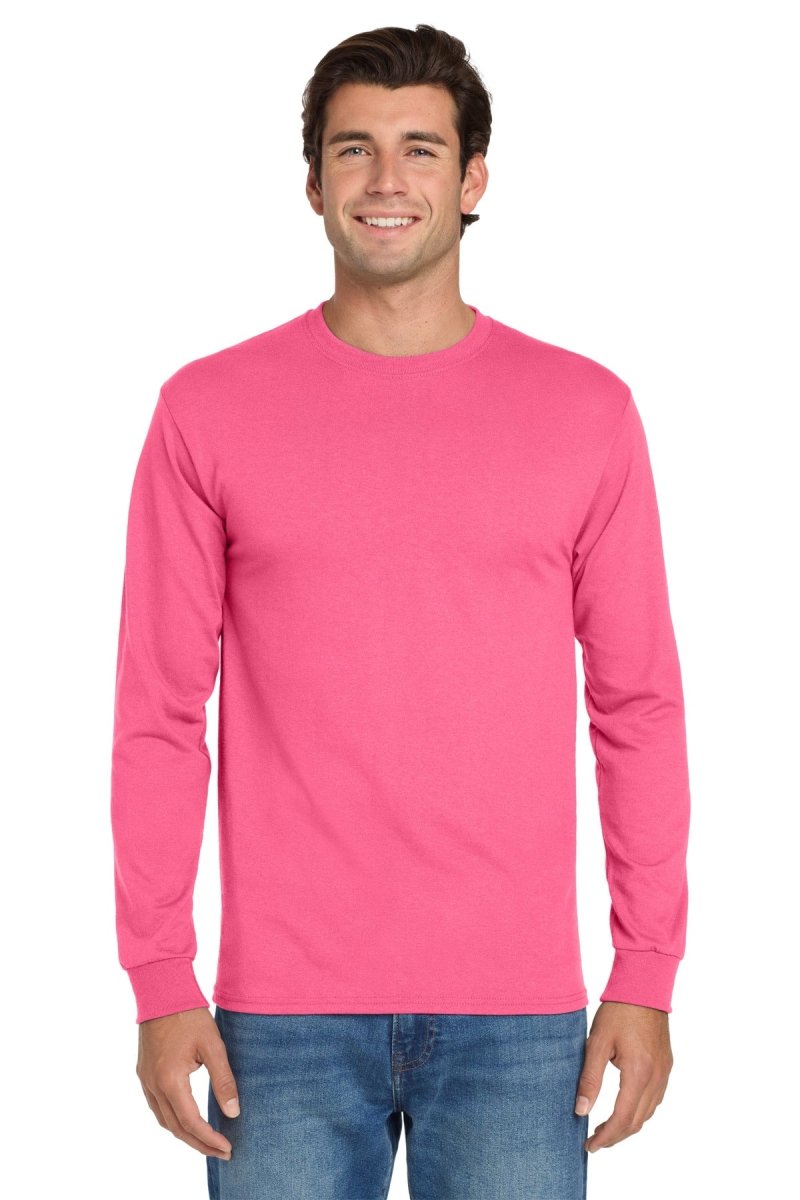 Jerzees ® - Dri - Power ® 50/50 Cotton/Poly Long Sleeve T-Shirt. 29LS - Jerzees 29LS Neon Pink S Long Sleeve T-Shirts