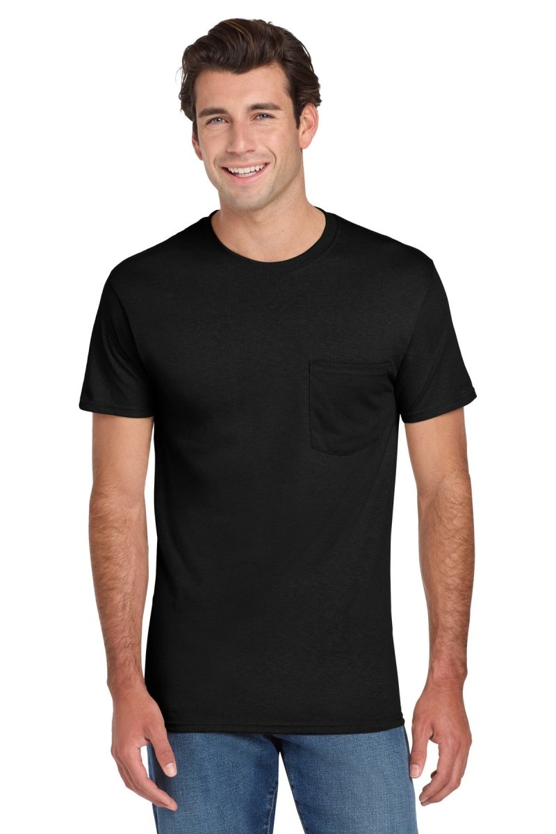 Jerzees ® - Dri - Power ® 50/50 Cotton/Poly Pocket T-Shirt. 29MP - Jerzees 29MP Black S T-Shirts