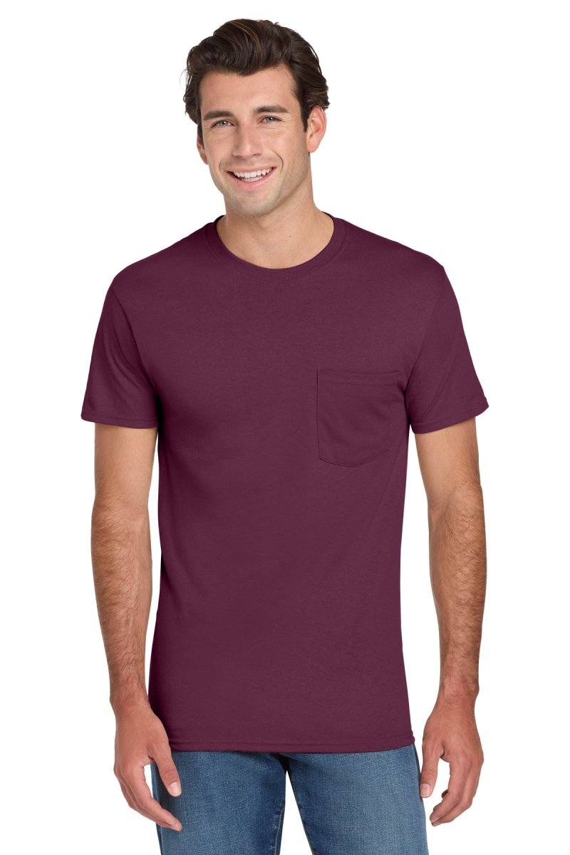 Jerzees ® - Dri - Power ® 50/50 Cotton/Poly Pocket T-Shirt. 29MP - Jerzees 29MP Maroon S T-Shirts