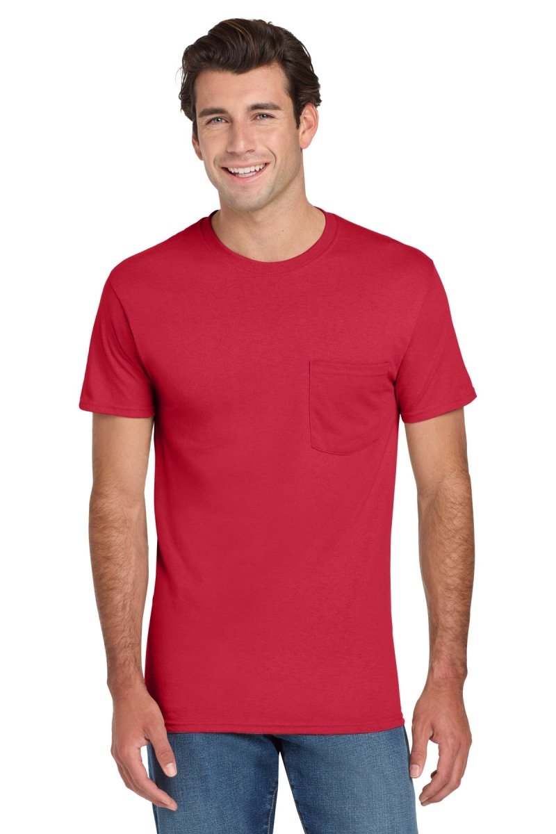 Jerzees ® - Dri - Power ® 50/50 Cotton/Poly Pocket T-Shirt. 29MP - Jerzees 29MP True Red S T-Shirts