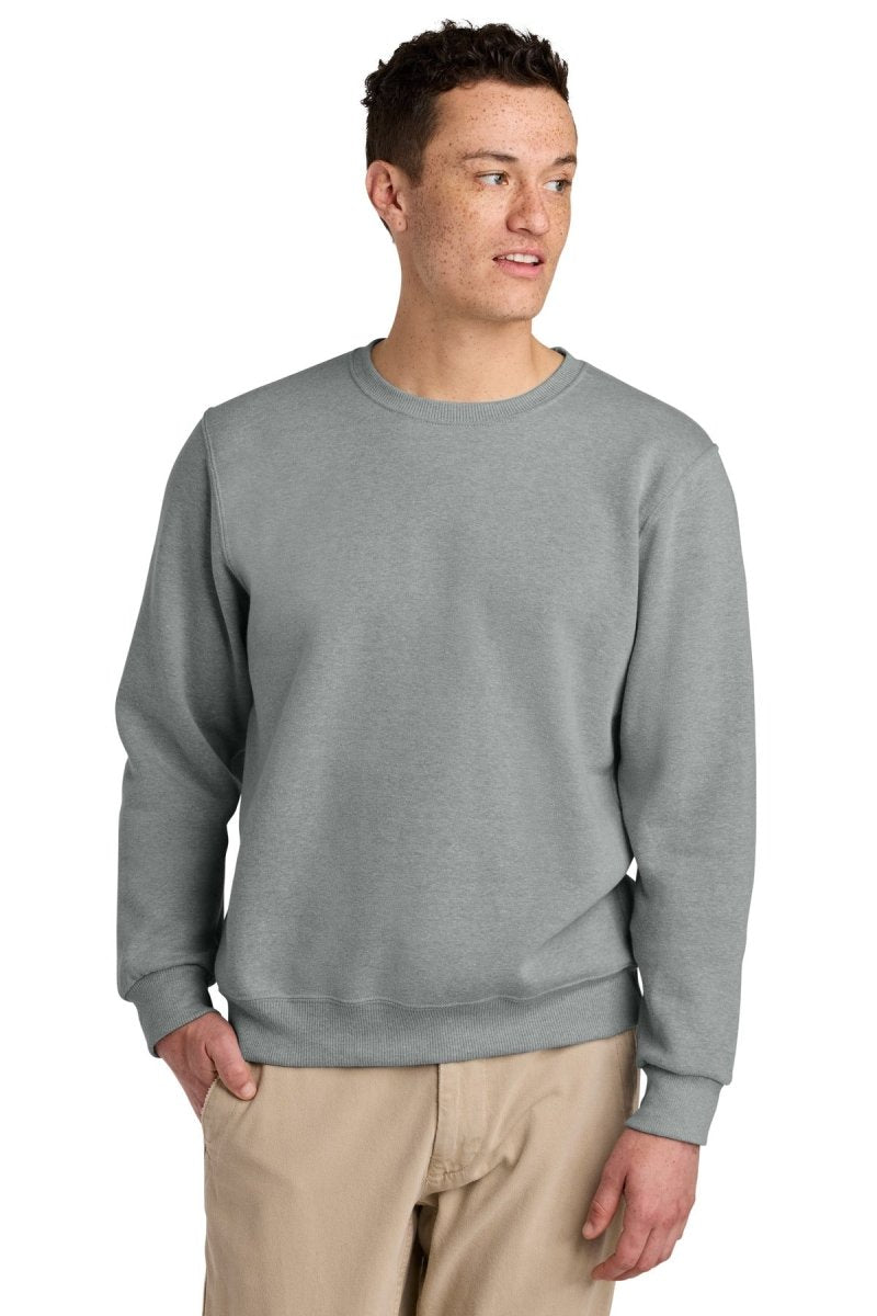 Jerzees Eco ™ Premium Blend Crewneck Sweatshirt 701M - Jerzees 701M Frost Grey Heather XS Sweatshirts/Fleece