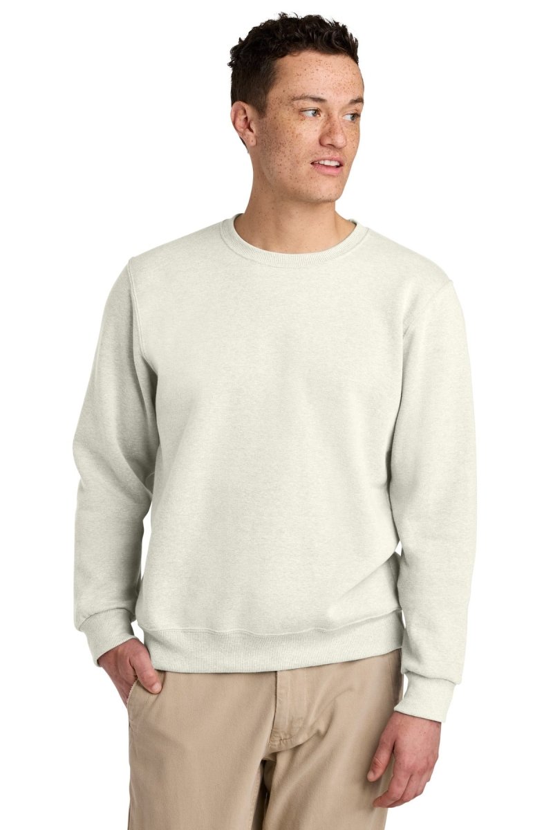 Jerzees Eco ™ Premium Blend Crewneck Sweatshirt 701M - Jerzees 701M Sweet Cream Heather XS Sweatshirts/Fleece