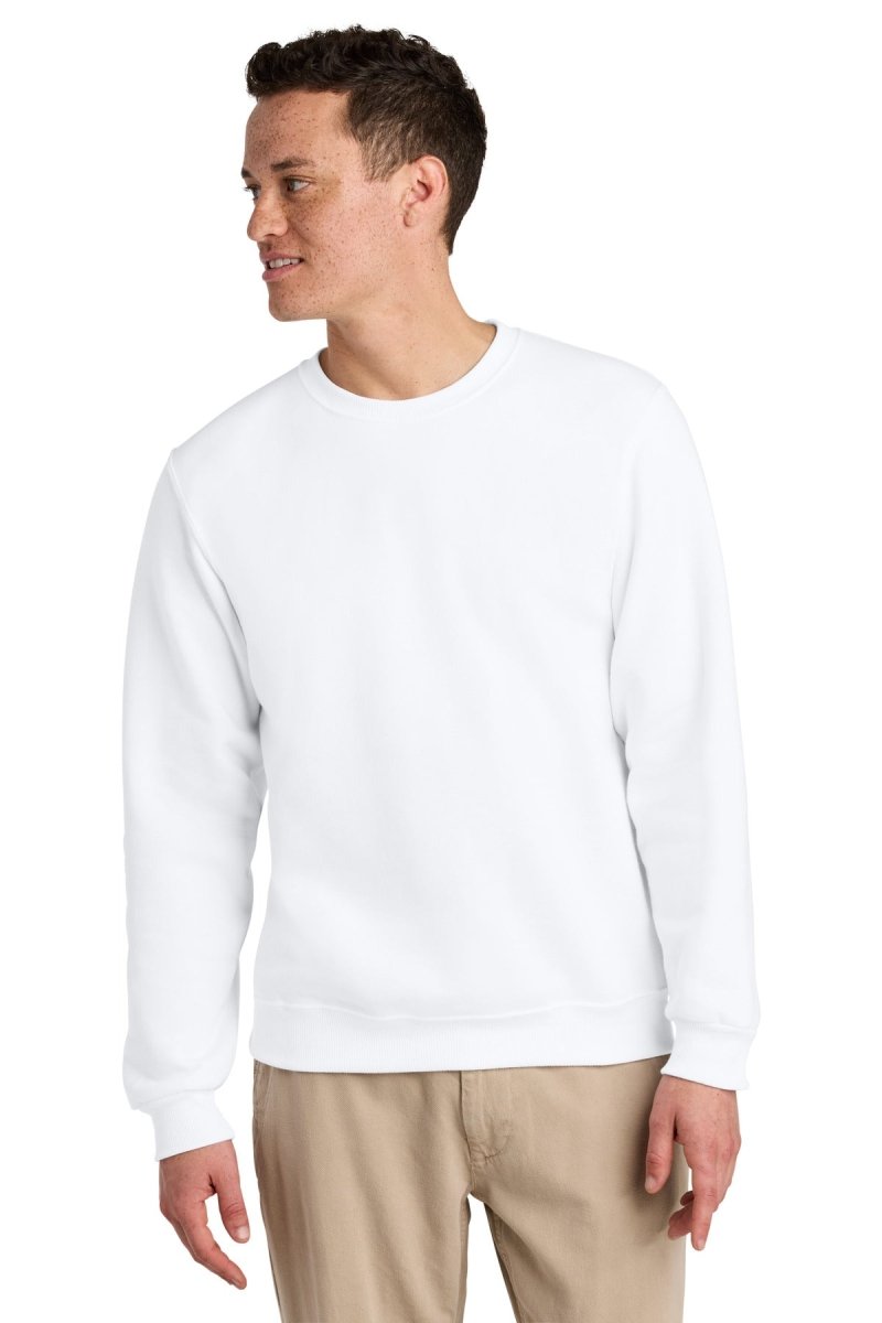 Jerzees Eco ™ Premium Blend Crewneck Sweatshirt 701M - Jerzees 701M White XS Sweatshirts/Fleece